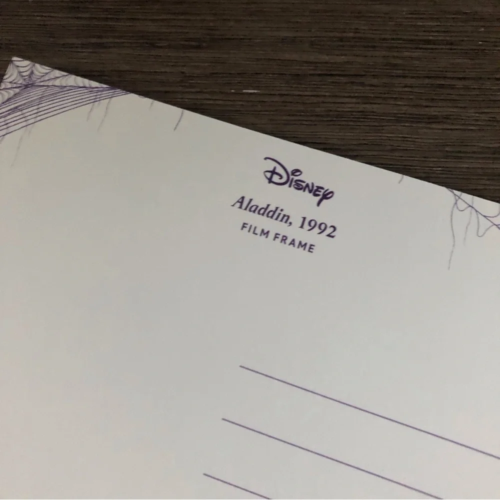 Disney Villains Postcards: Aladdin: Jafar 4 pack.